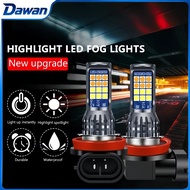 1pc 24-LED Dual-Color H11 Car LED Fog Light H3 LED Bulb Super Bright Car Fog Light 9006