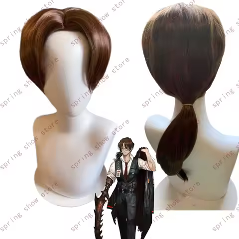 Limbus Company Gregor Cosplay Synthetic Hair Headwear Medium Long Comic Wig
