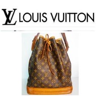 Louis Vuitton 路易威登 LV 原花 大 水桶包 NOE水桶 肩背包$685 1元起標 真品M42224