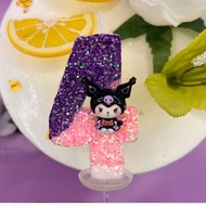 Leak Picking Kuromi 7th Birthday Number Candle Princess Style Cute Children Handmade Creative Birthd