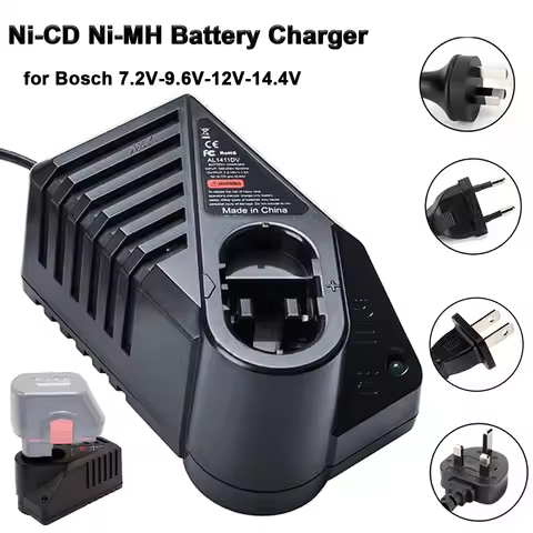 Ni CD Ni MH Battery Charger for Bosch 7.2V-14.4V BAT038 BAT048 Fit Skil 12V-14.4V 144BAT 1.5A AC 100