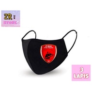 KATUN 3-ply cloth mask - PSM MAKASSAR / 3-layer cloth mask - PSM MAKASSAR / Scuba Mask PSM Makassar 