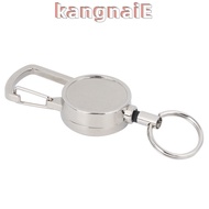 KANGNAI 2 Pcs Key Ring, 2.5cm All Metal Key Chain, Durable Heavy Duty Antitheft Belt Clip Outdoor
