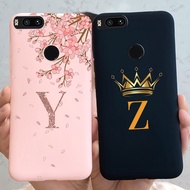 Xiaomi Mi 5X Mi A1 Casing Newest Crown Letter Printed Soft Silicone TPU Protective Cover Xiaomi mi5X MDG2 MDI2 Phone Case