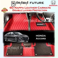 Honda Accord 6D Premium Car Floor Mat Carpet Kereta Custom Made PU Leather Gen5 Gen8 Gen9 Gen10 face