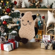 HL 1Pcs Soft Creative Dolls Cute Cartoon Stuffed Cat Doll 17cm Halloween Fun Cat Peanut Plush Pendan