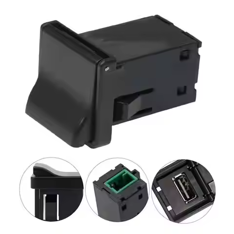 284H3-1FA0B 284H3-1FA0A USB Connector Auxiliary Adapter Jack Black Fit for Nissan 370Z Cube GT-R Lea
