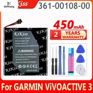 450mAh KiKiss New Battery 361-00108-00 for Garmin ViVOACTIVE 3 Smart Watch NL28LL31B03OC Music Watch