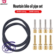 Bolany mountain bike hydraulic disc brake oil pipe housing 5mm bicycle brake cable hose oil pipe connector kit for Shimano
