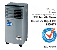 Harson's WIFI Enabled Portable Aircon With Ioniser and Hepa Filter 9000BTU PAC-9PW88 *NO INSTALLATION* + FREE $50 SERVICING VOUCHER (SUBJECT TO STOCK AVAILABLITY))