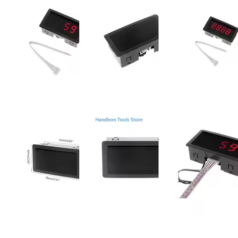 0-9999 Up/Down Panel Counter Meter with Cable Counter 8- F1FC