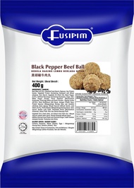 FUSIPIM Black Pepper Beef Ball 400g (Bebola Lembu Lada Hitam)