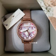 Olivia Burton 3D Bee Women Watch 立體小蜜蜂手錶 花花錶面 心形 白色小蜜蜂 女裝錶 rose gold mesh watch 玫瑰金色 鋼帶錶 米蘭錶帶 全新 正品 