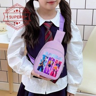 Kids Huntrix Demon Hunters Chest Bag, Anime Cartoon Crossbody Sling Bag, Lightweight & Portable Z7d7