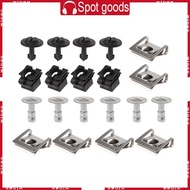WIN 20Pcs Vehicle Undertray Guard Engine Under Cover Fixing Clips Screw for A4 A6