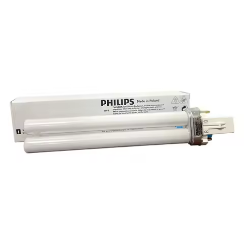PHILIPS 311nm UVB Phototherapy Lamp Tube- Narrow Spectrum UV Light Bulb, PL-S 9W/01, for Ultraviolet
