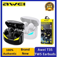Awei T35 Gaming Bluetooth Earbuds TWS | Handsfree HiFi Headphone | Ready Stock | SG Seller | Fast Shipping