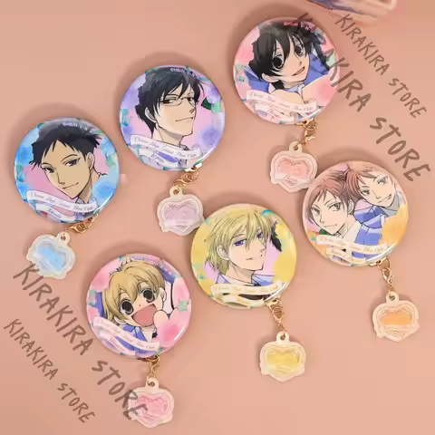 Ouran High School Host Club Pendant Badge Genuine Peripheral Hanging Drop Emblem Cosplay Ornaments F