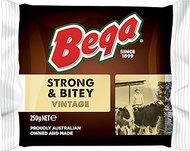 Bega Strong & Bitey Cheddar Cheese Block, 250g