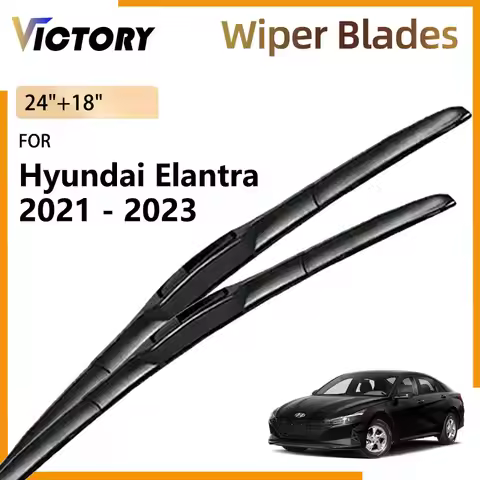 Front Wiper Blades For Hyundai Elantra 2021 2022 2023 Limited Avante i30 Sedan N-Line CN7 Windshield