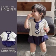 Summer Baby Gentleman's Onesie Short-Sleeved Boy