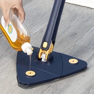 Triangle Mop 360° Rotatable Spin Cleaning Mop Adjustable Squeeze Wet And Dry Use Water Absorption Home Floor telescopic mop  wall mop ceiling cleaning mop wall cleaning mop  stick mop spin mop automatic mop