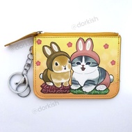 Cute Mofusand Cat with Rabbit Bunny Ezlink Card Pass Holder Coin Purse Key Ring