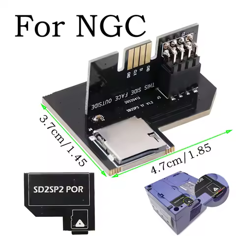 For NGC SD2SP2 PRO GameCube SD SP2 Adapter Load SDL Micro SD Card TF Card Reader SD2SP2 Micro SD Car
