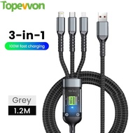 3-in-1 100W Fast Charger Cable for iPhone