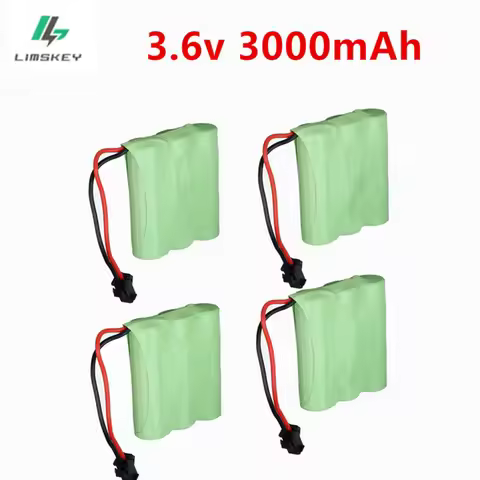 1 to 5pcs 3.6V 3000mah Ni-MH Battery SM-Plug For RC Toys Cars Trucks Tanks AA 3.6v Rechargeable NiMH