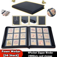 【SG Stock】9Pocket Zipper  Binder | Game Card Album | Toploader Binder 288Slots card storage TCG MTG