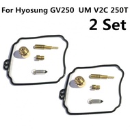Carburetor Kit Rebuild Repair 2 Set For Hyosung GV250 UM V2C 250T Gasket