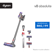 Dyson V8™ Absolute Cordless Vacuum Cleaner | Anti-tangle | Versatile | Compact | Vakum Lantai