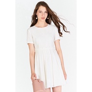 TheClosetLover Averine Paperbag Dress (White)