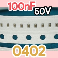 10pcs Ceramic Capacitors SMD 0402 1005 50V 100nF 50v 100 nF 100000PF 0.1uf 0.1uf 50volt Multilayer