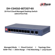 [Genuine] PoE Cloud Switch 10 port DAHUA DH-CS4010-8ET-60 I DH-CS4010-8ET2GT-110