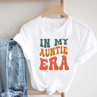 In My Auntie Era Shirt Favorite Aunt Shirts Baby Announcement for Aunt Tee Cool Auntie Eras T-Shirt 