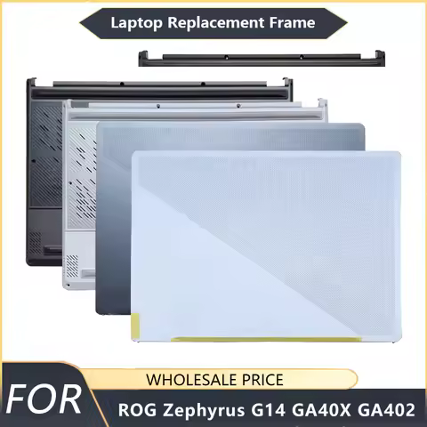 NEW For ROG Zephyrus G14 GA40X GA402 Black Laptop LCD Back Cover Palmrest Bottom Case