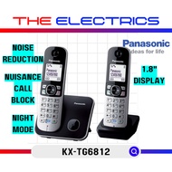 PANASONIC DIGITAL CORDLESS TWIN DECT PHONE KX-TG6812MLB / KX-TG6812