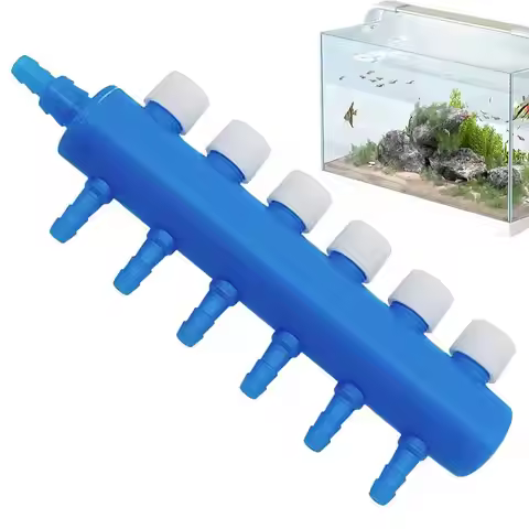 Fish Tank Air Splitter Fish Tank Air Pump Splitter Valve Aquarium Air Flow Control Lever Valve Distr