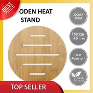 TOP SELLER Heat Stand Pad Kitchenware Wood Material Pot Holder for Dining Table Heat Pad Alas Periuk Panas