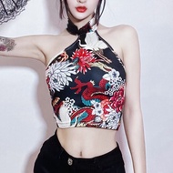 Mới Gogo Bar Nữ Dance Leader DS Performance Quần Áo DJ Ca Sĩ Gợi Cảm Phong Cách Quốc Gia Sườn Xám Da