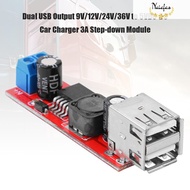 【RAME】 Naicfas Dual USB Output 9V/12V/24V/36V to 5VDC-DC Car Charger 3A Step-down Module