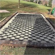 Landscaping/Parking Lots Geo Grid Ground Grid - 5cm Thick, Scalable Polyethylene Geogrid for Steep R