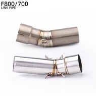 For BMW F800GS F650GS F700GS F800GT Motorcycle Exhaust Mid Link Tube 51mm Muffler DB Killer Left Sid