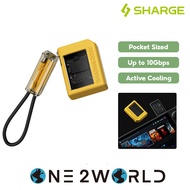 SHARGE Disk M.2 NVMe SSD Enclosure with Active Cooling System, 10Gbps USB C 3.2 Gen2, Enclosure NVMe