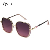 Cyxus แว่นตากันแดดแบบไม่มีโพลาไรซ์แต่งหน้าตามธรรมชาติไล่ระดับสีแฟชั่นของผู้หญิงคู่1295