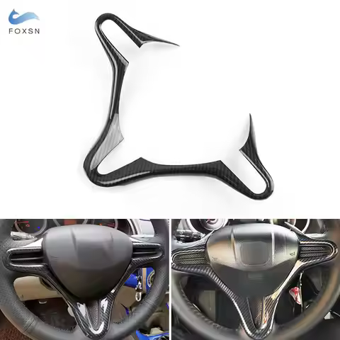 Car Steering Wheel Frame Trim Sticker For Honda Civic Type-R FD2 8th 2006-2011 FIT 2008-2011 City 20