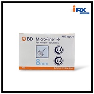 BD Micro-fine Needle 0.25mm(31g)x8mm 100's
