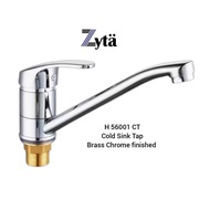 Zyta H56001CT Cold Sink Tap Brass Chrome Finished